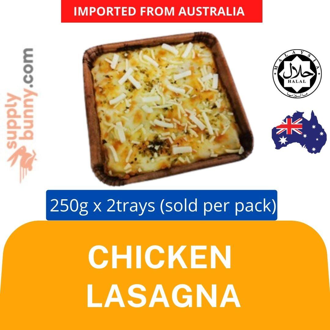 Chicken Lasagna (250g x 2 Trays Per Pack) Frozen Fast Food Lasagna Ayam 鸡肉千层面 Selamat Supplies