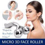 3D Body Face Roller Face Massager Face Lift Body Massager Blood Circulation Shape V-Line Anti-cellulite Facial Care 360 degrees - Grey