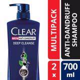 Clear Men Deep Cleanse Anti-Dandruff Shampoo 2 x 700 ml