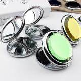 Fashion Mini Stainless Travel Compact Pocket Crystal Folding Makeup Mirror Black June 2018 - 3 Fashion Mini Stainless Travel Compact Pocket Crystal Folding Makeup Mirror Black - 3