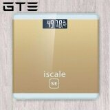GTE Iscale SE Weighing Machine Body Weight Measuring Electronic Digital Scale 180KG With LCD Display - Gold - Fulfilled by GTE SHOP