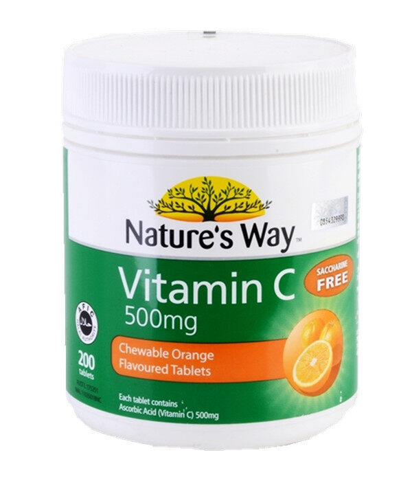Nature’s Way Vitamin C 500Mg Tablets Bottle of 200 (Exp 09/2023)
