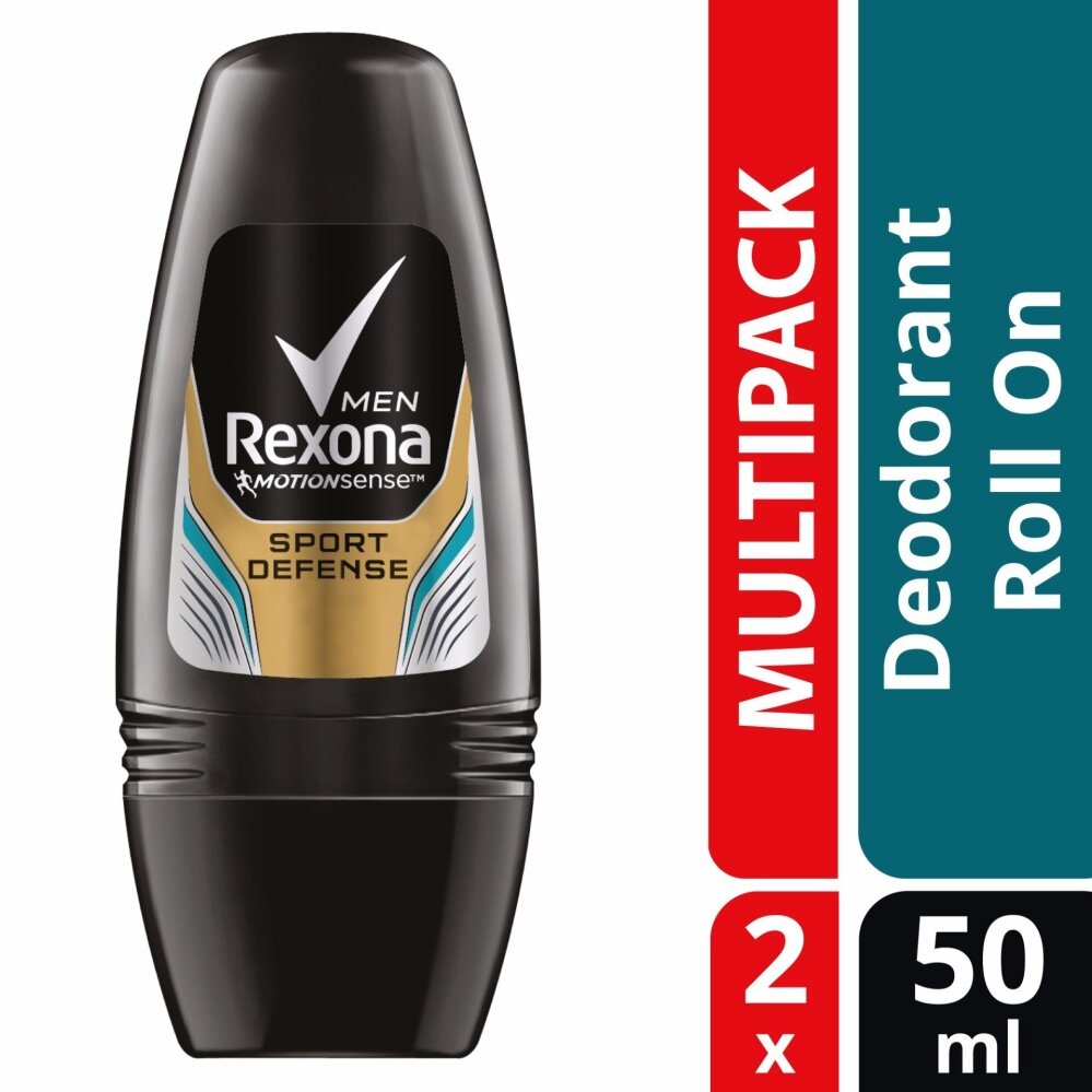 [12.12] REXONA MEN DEODORANT ROLL ON SPORT DEFENCE 2X50ML TWIN PACK