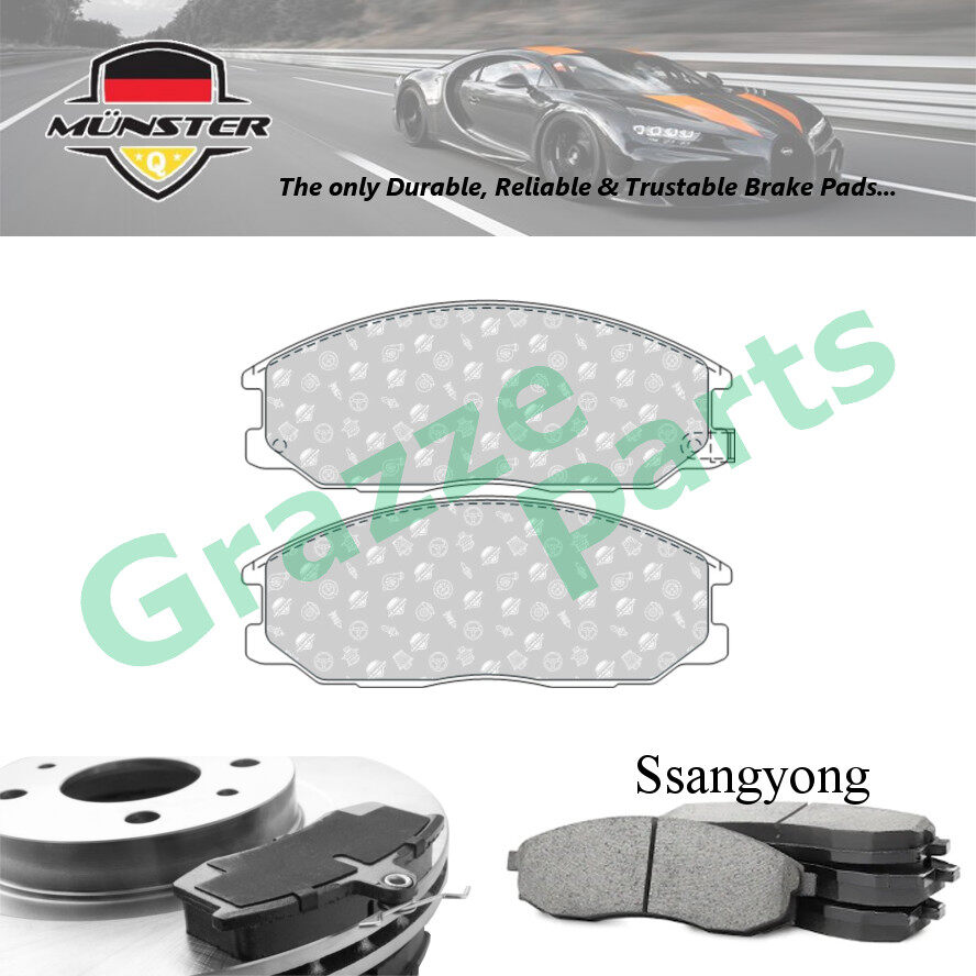 Münster Disc Brake Pad Front for Ssangyong Actyon Sport I QJ Pickup 2.0 Xdi X...
