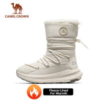 CAMEL CROWN HotSnow 2.0 Womens Winter Sneakers | Warm Fleece-Lined High-Top Snow Boots with Anti-Slip Sole Waterproof Design Cozy Fur Lining for Cold Weather Travel & Outdoor Hiking