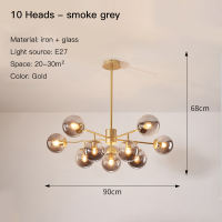 SUNMEIYI Ceiling Lights Nordic LED Chandelier For Living Room Bedroom Kitchen Glass Ball Dining Room Ceiling Pendant Light Gold Lustre Hanging Lamp
