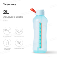 Tupperware AquaVibe Water Bottle 2 L with Handle & Straw | Leakproof