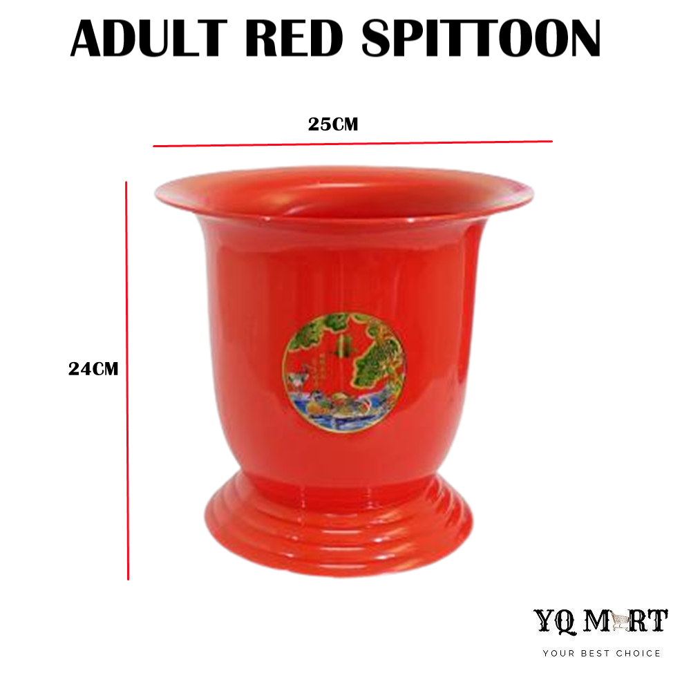 1PCS Adult Red Spittoon/Traditional Spittoon Wedding Plastic Potty/Tong Kencing