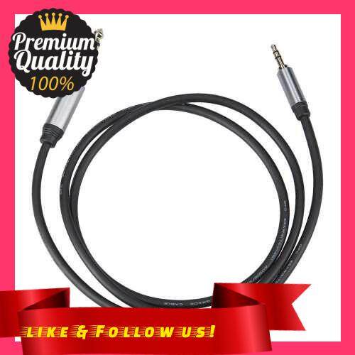 People\'s Choice 3.5mm to 6.5mm Audio Cable 3.5mm to 6.5mm Male to Male Connection Cable Aluminum Alloy Shell for Phone Laptop Stereo 1m Black (Black)
