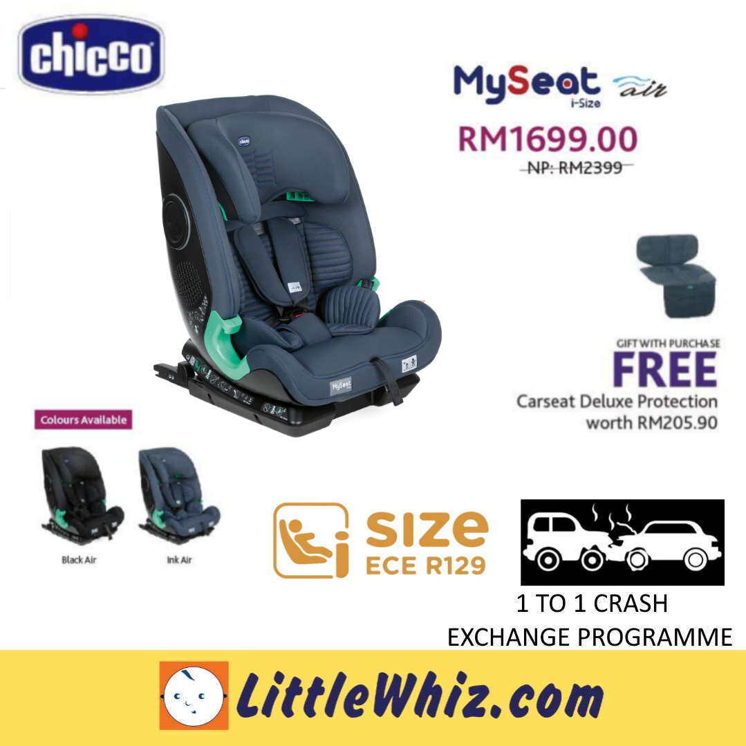 Chicco MySeat I-Size Baby Car Seat | R129 | Combination Booster | AIR SERIES