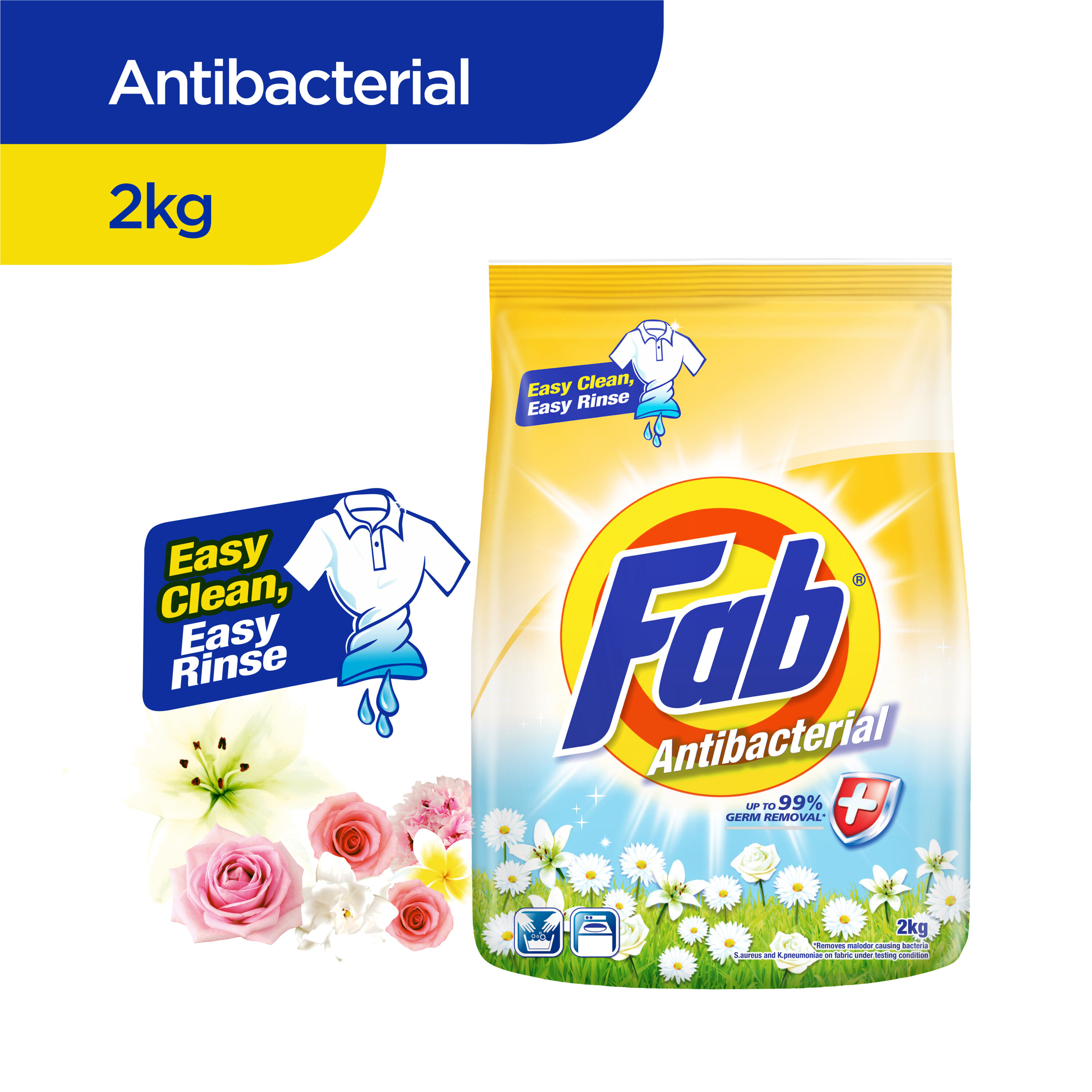 Fab Powder Detergent Antibac 2KG