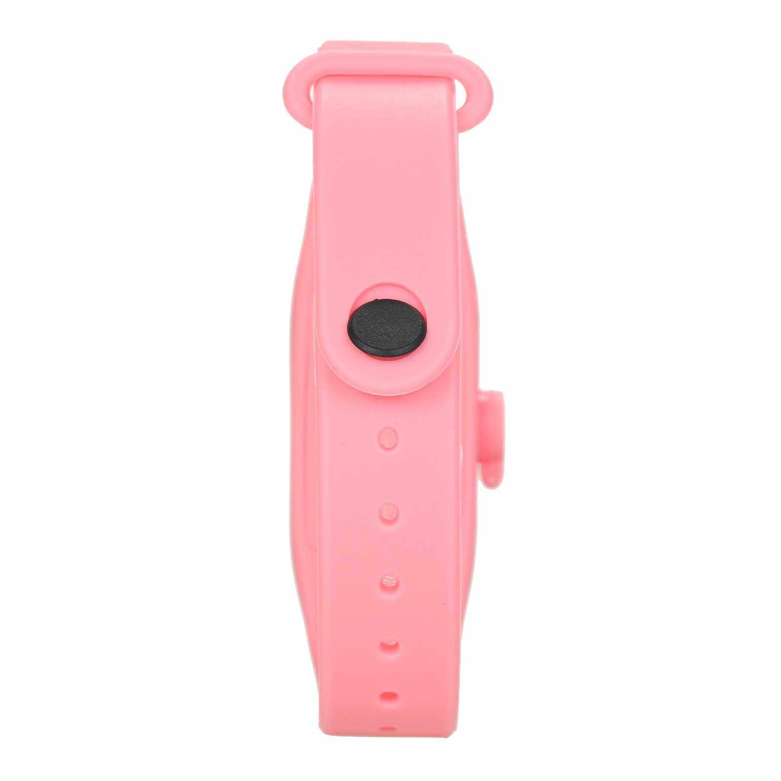 BEST SELLER Wristband Hand Dispenser Wearable Hand Sanitizer Dispenser Pumps Bracelet Refillable Dispensing Tool (Pink)
