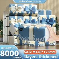 【20 Packs】Botare Tissues 8000 sheets Air-Cushion Deluxe Comfort Thick Tissue Paper 4-Ply (400 Sheets x 20 Packs) Facial Tissue lembut bamboo tissue paper