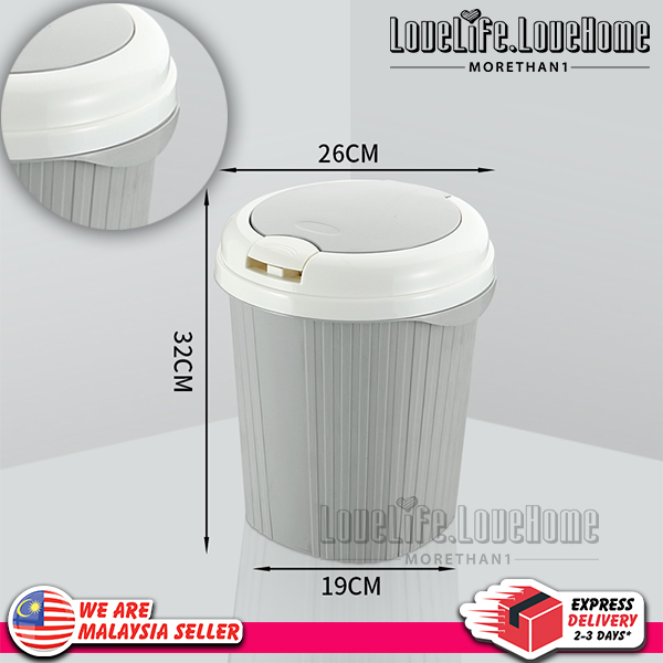 MORETHAN1 Trash Can with Lid for Kitchen Cabinet Door and Bathroom Diaper Pail Garbage Can for Office and Baby Crib
