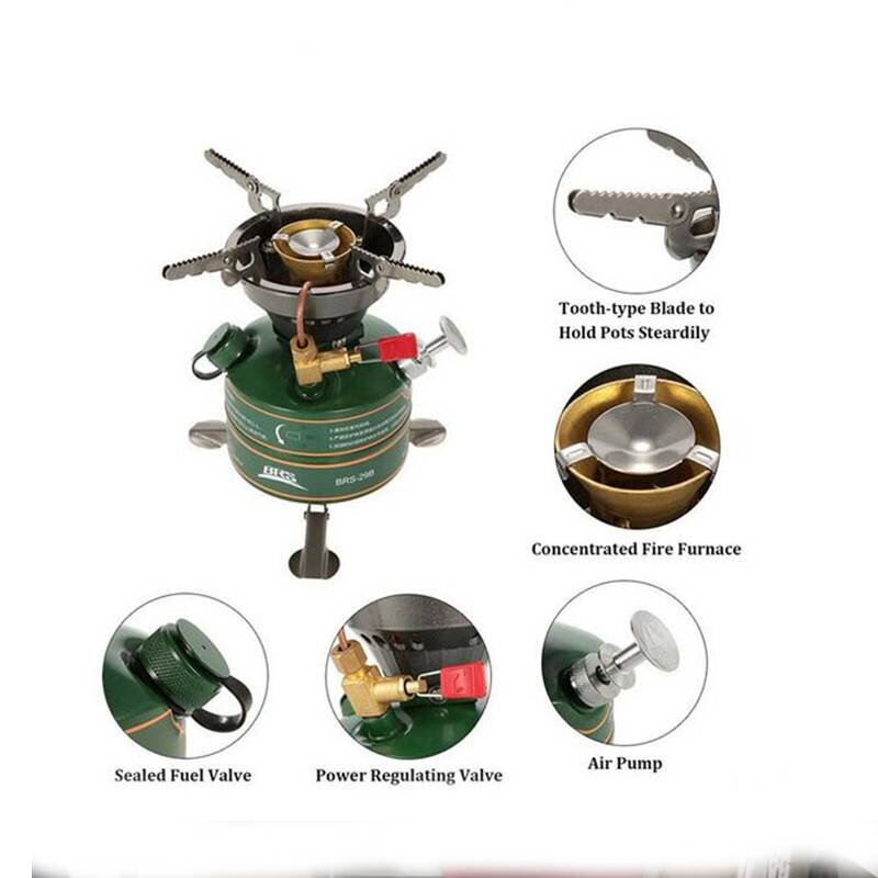 BRS high-quality outdoor camping cooking portable fuel stove without preheating picnic outdoor activities gasoline stove