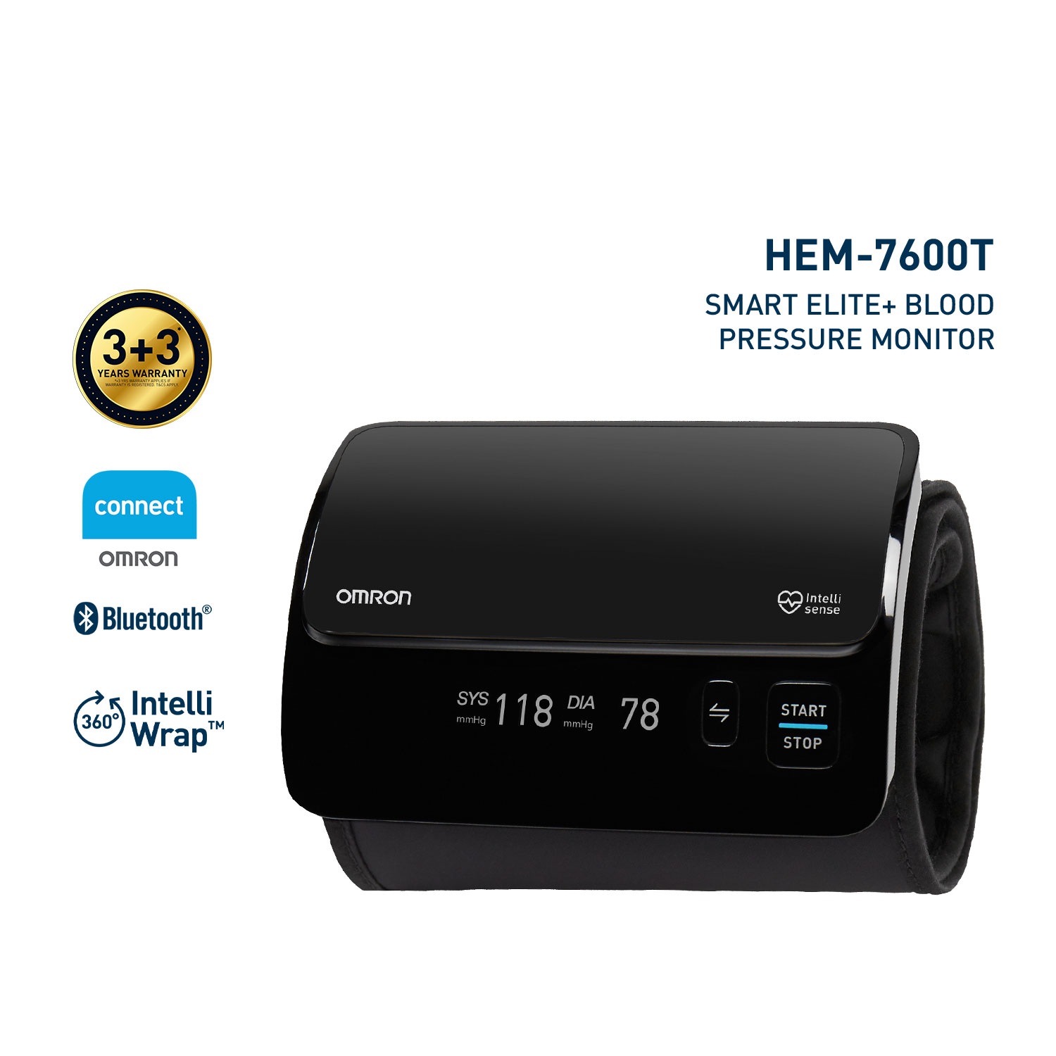 OMRON UPPER ARM BLOOD PRESSURE MONITOR HEM-7600T