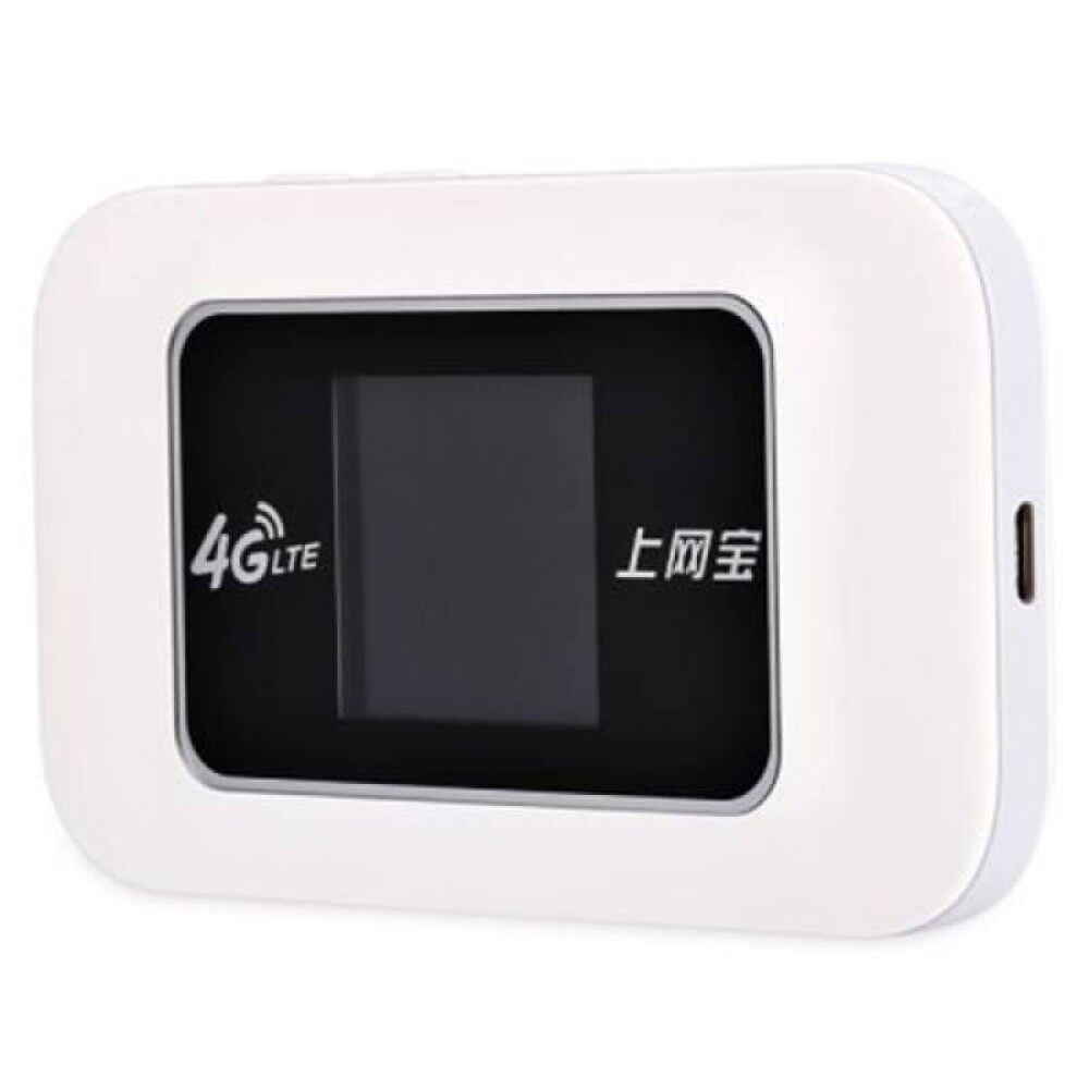 KINLE K5 4G / 3G LTE 150MBPS WIRELESS MOBILE WIFI HOTSPOT ROUTER WITH COLOR DISPLAY SCREEN (WHITE)