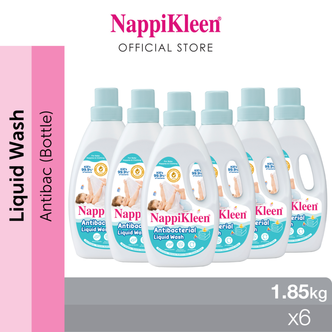 [Carton Sale] Nappikleen Anti-Bacterial Liquid Wash 1.85KG x 6pcs