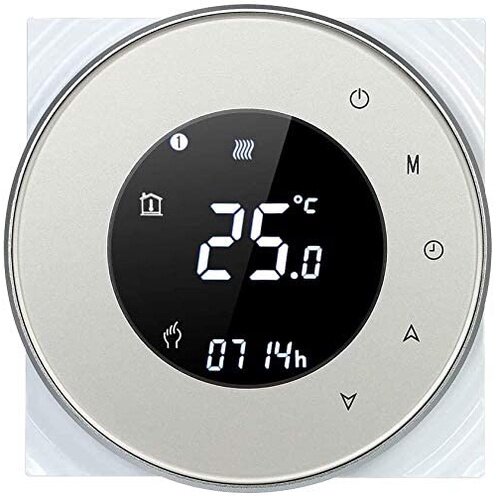 F046 Decdeal Termostato Wi-Fi Caldaia Gas,Termostato Digitale,Programmabile Display LCD Touchscreen con Retroilluminazi