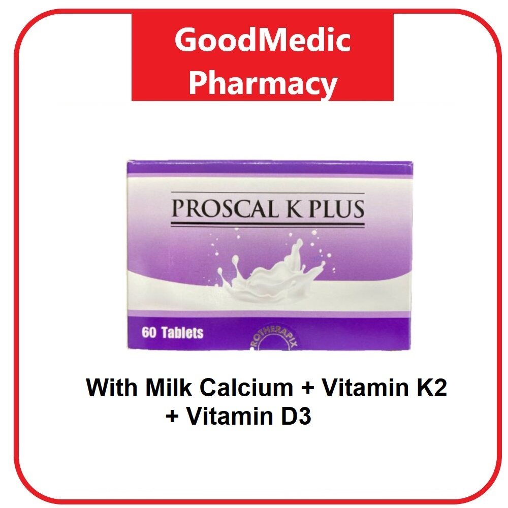 Proscal K Plus 60s with Milk Calcium, Vitmain K2 &amp; Vitamin D3 (Exp08/2023)