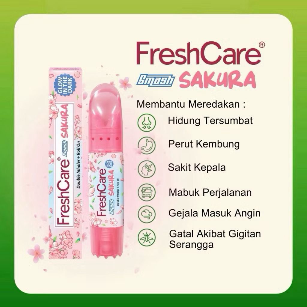 FRESHCARE SMASH DOUBLE INHALER+ROLL ON