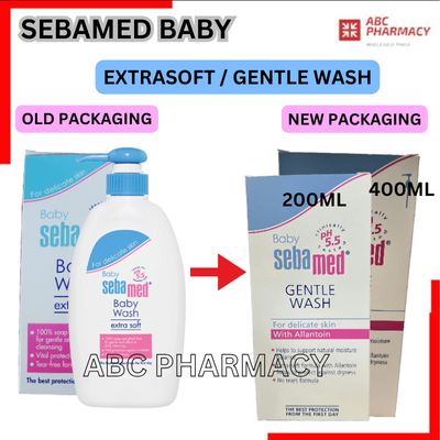SEBAMED BABY Wash Extra Soft (NEW PACKAGING Gentle Wash) 200ml (EXP04/27) / 400ml (EXP) / 1000ml (EXP10/27)
