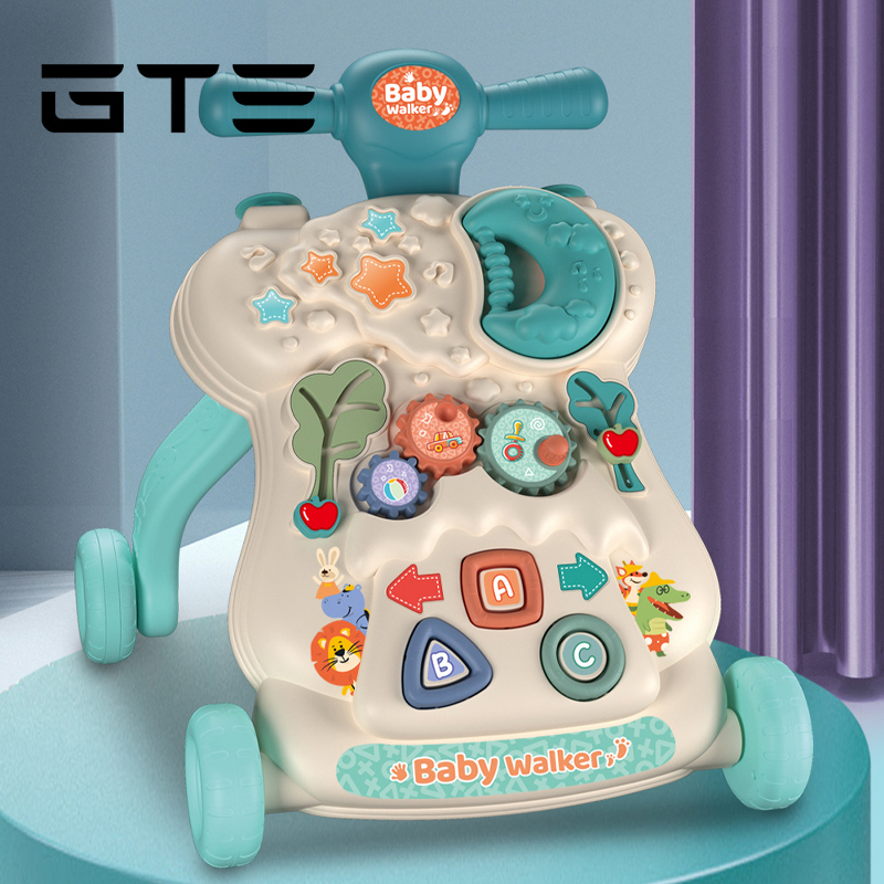 GTE Three In One Baby Push Walker Scooter Anti Rollover Newborn Early Learning Game Board - Fulfilled By GTE SHOP