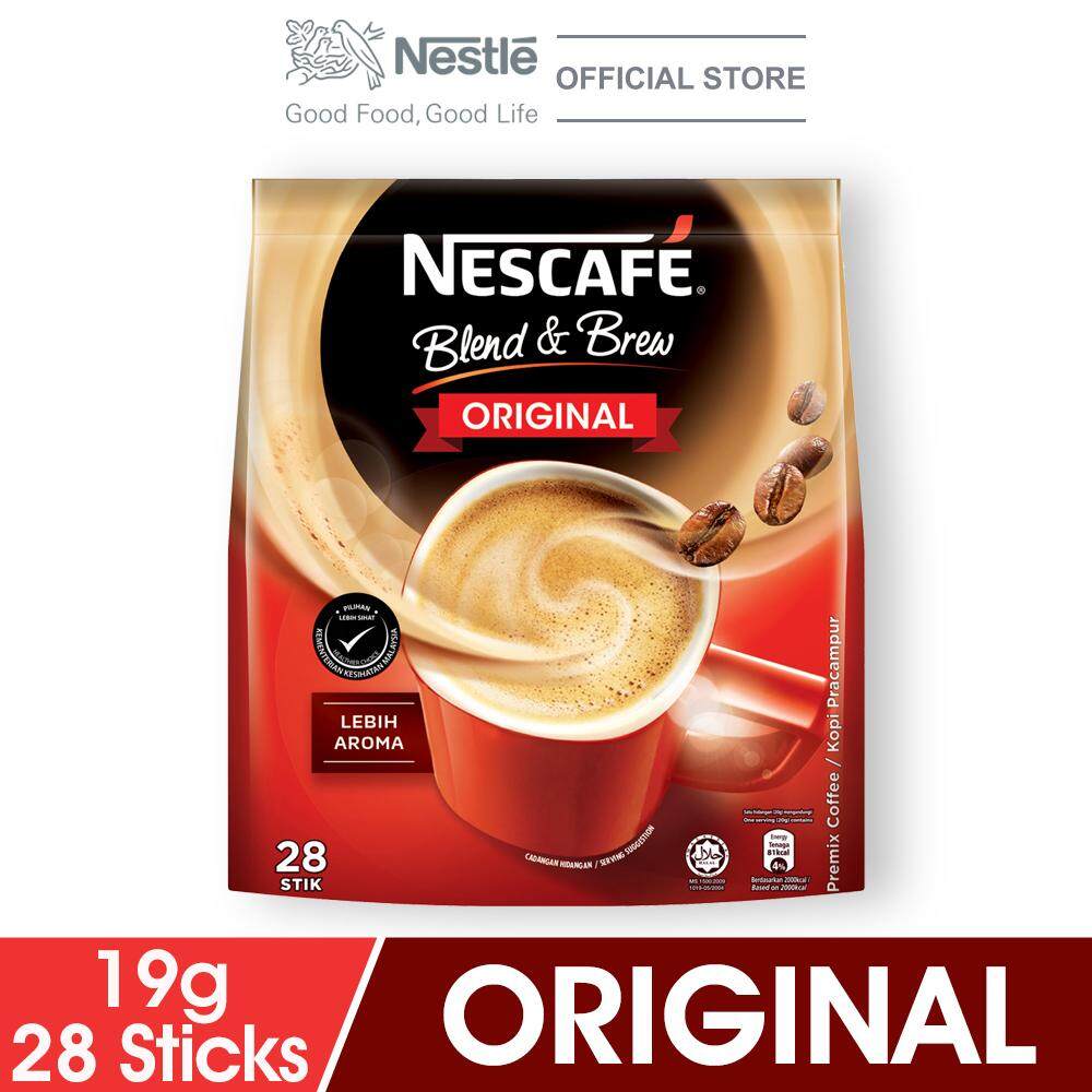 NESCAFE Blend and Brew Original 28 Sticks, 19g Each (SPECIAL OFFER)