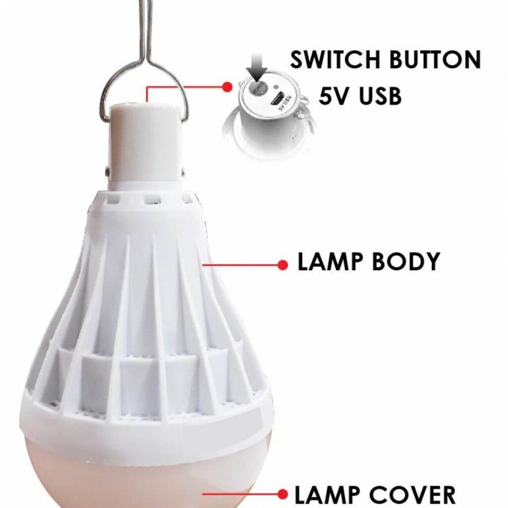 [Craxy Sale ] Intelligent Mobile Charging Led Bulb 50W Portable Lampu Pasar Malam
