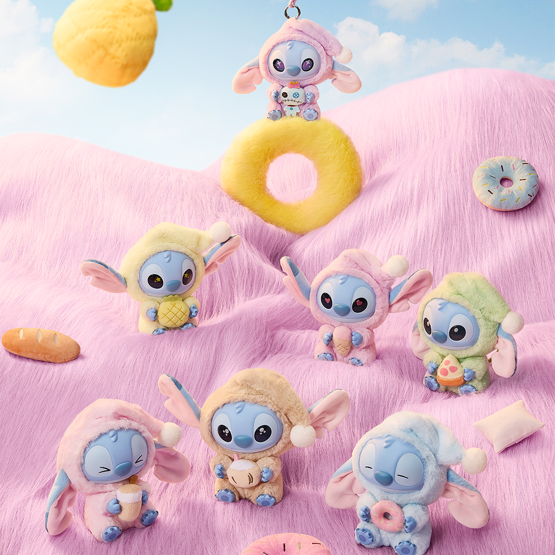 Miniso Official Disney Stitch Eat Something before Sleep Blind Box Surprise Plush Toy Collectible Random One Figure ราคา 599 บาท*ส่งฟรี