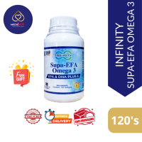 Infinity Supa-EFA Omega 3 EPA & DHA Plus E 120s (Exp: 06/2028)