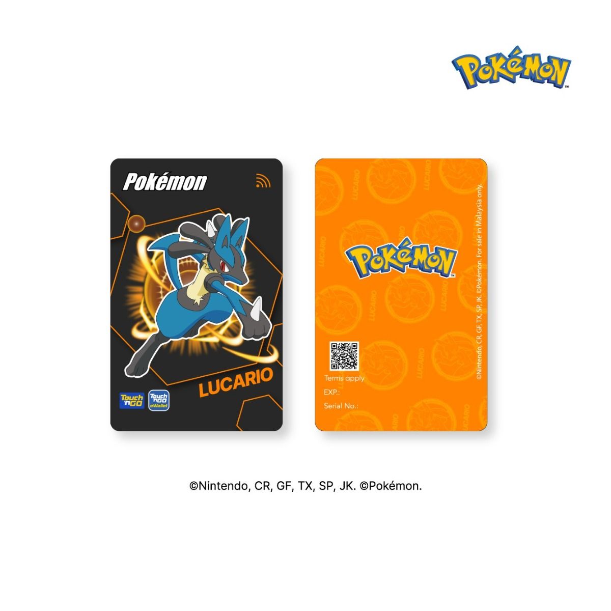 Touch n Go Card Pokemon Edition - TNG Card NFC Pikachu Lucario Charizard Mimikyu & LED Pikachu