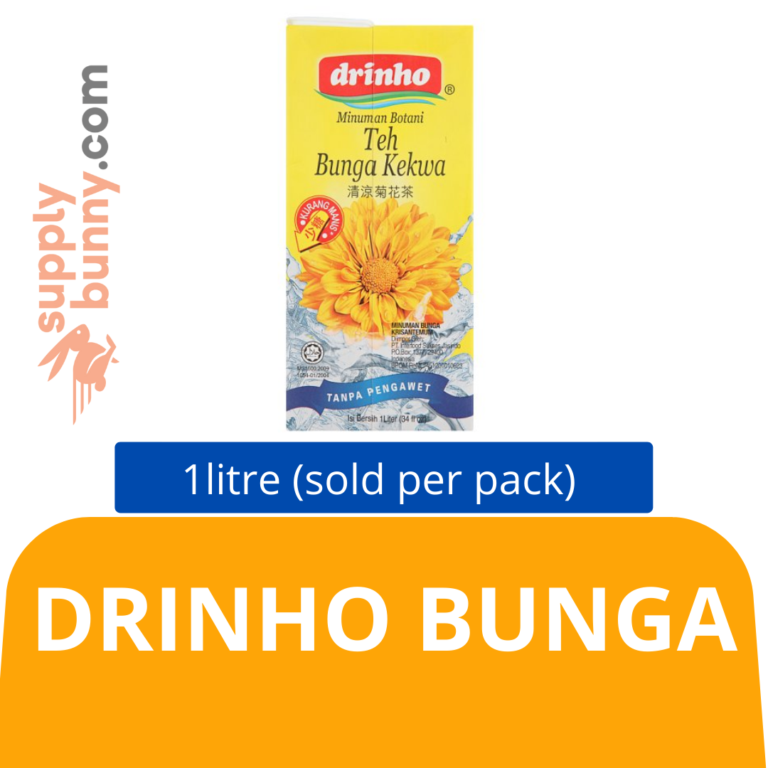 Drinho Bunga 1litre (sold per pack) 顶好菊花茶饮料 PJ Grocer Minuman Bunga