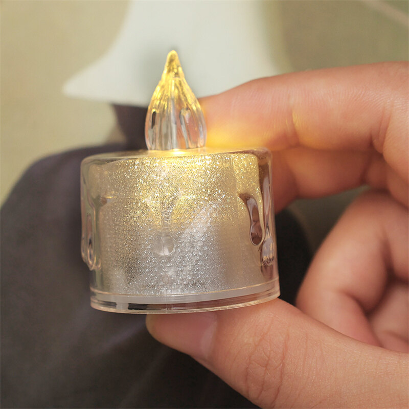 Đèn nến led sáng tạo giáng sinh đèn nến trang trí không khói nhấp nháy không lửa lãng mạn