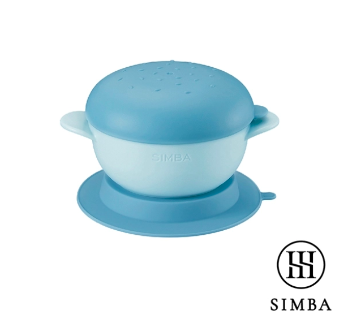 Simba Its Yummy Burger Bowl (200ml) Suction Base with Cover mangkuk sedutan dan penutup 吸盘碗及碗盖