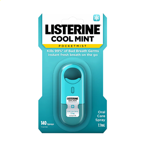 Listerine Pocket Mist Cool Mint Mouth Spray (7.7ml)