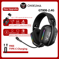 ONIKUMA GT808 Headphone Bluetooth Wireless Headphone Gaming With Mic HD Bass Stereo Sound