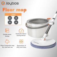 Joybos® Upgraded Spin Round Mop 360° Rotating Cleaner with Turbo Rinse Bucket