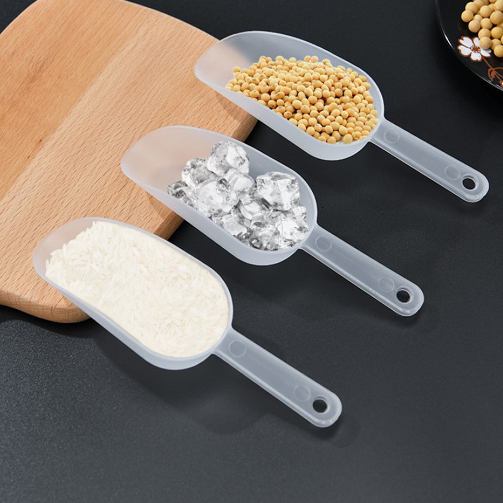 Thìa đá mini bằng nhựa thìa vét bột mờ đa năng dụng cụ nhà bếp nhà hàng