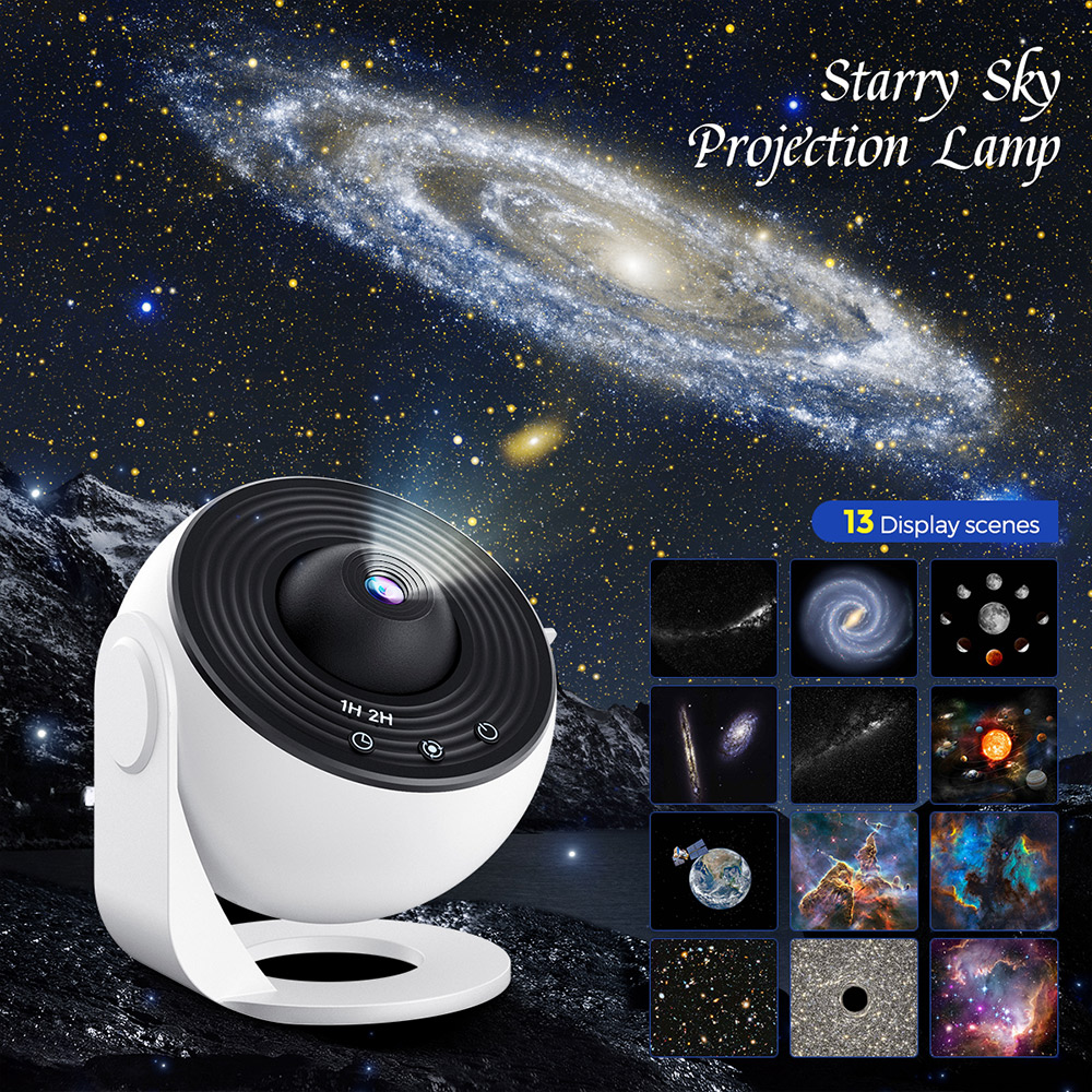 Galaxy Light Galaxy Projector Star Planetarium Projector Bedroom Night Light 13 in 1 Galaxy Aurora Projector Birthday Gift for Kids lampu tidur bilik cantik