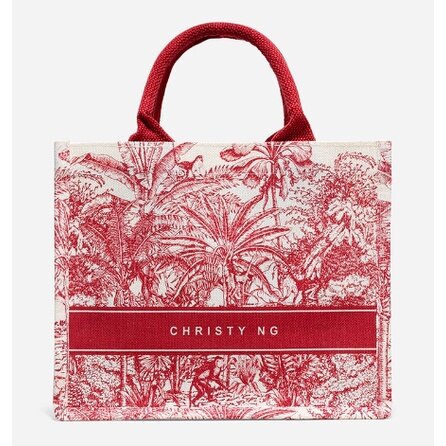 THE MALAYSIAN MACAQUE MINI TOTE BAG - Red