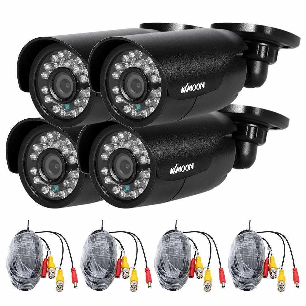 KKmoon 4pcs 720P AHD Bullet Camera+4*60ft Surveillance Cable (Eu)