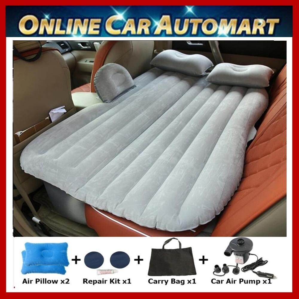 Inflatable Car Air Mattress Bed Outdoor Camping Air Bed Mattress + 2 ...