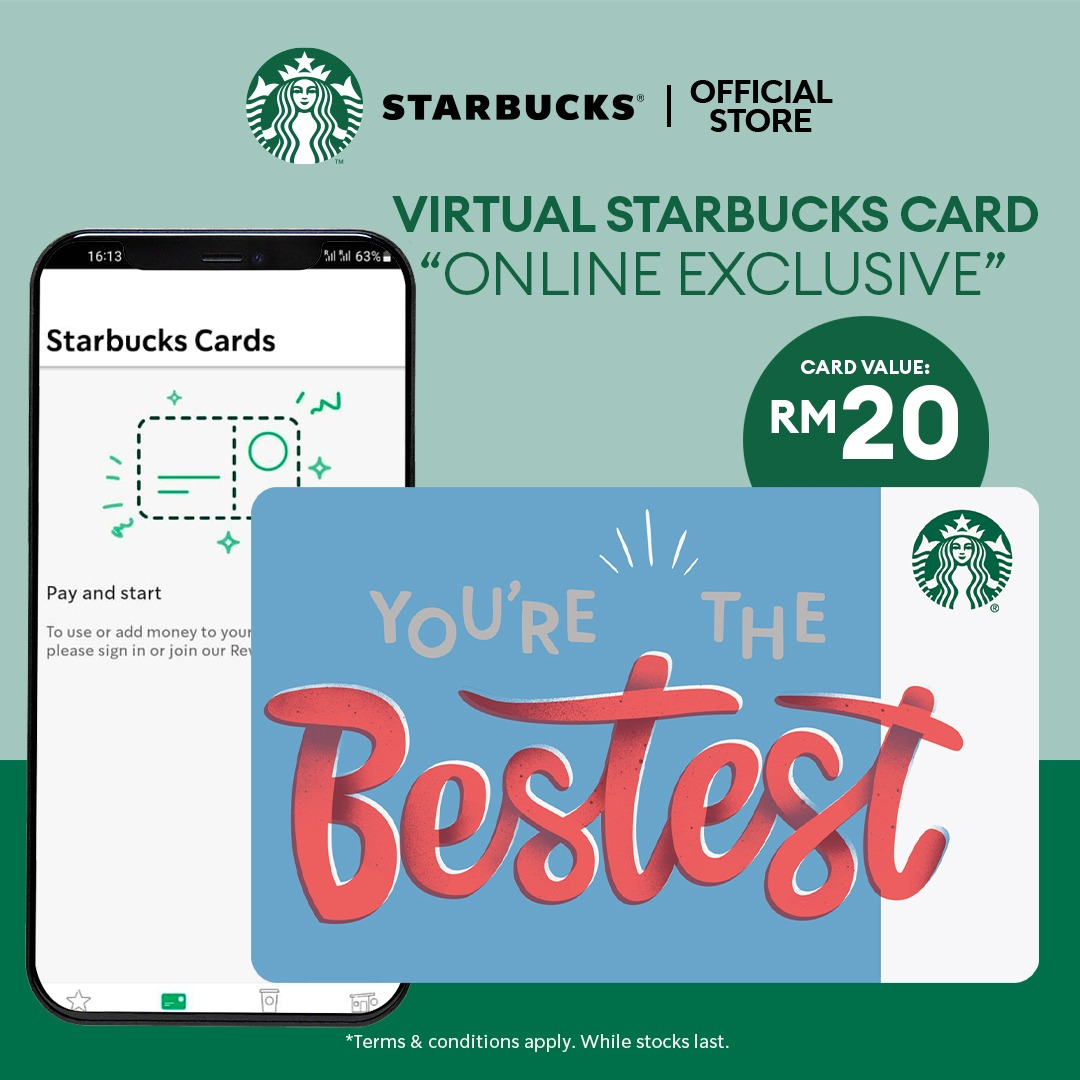 [STARBUCKS] Virtual Card- Youre the Bestest Online Exclusive