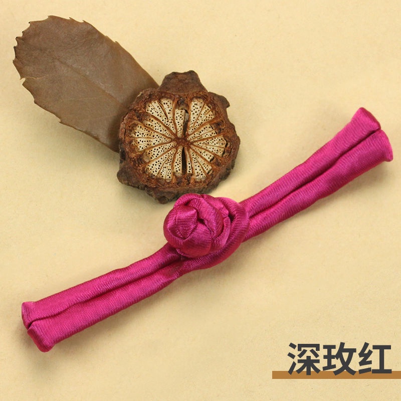 【Ship in 24H】Dish button Chinese Tang style one word Chinese style cheong盘扣扣子中式唐装一字中国风旗袍复古手工花扣纽扣衣服女古典辅料goodiwishes