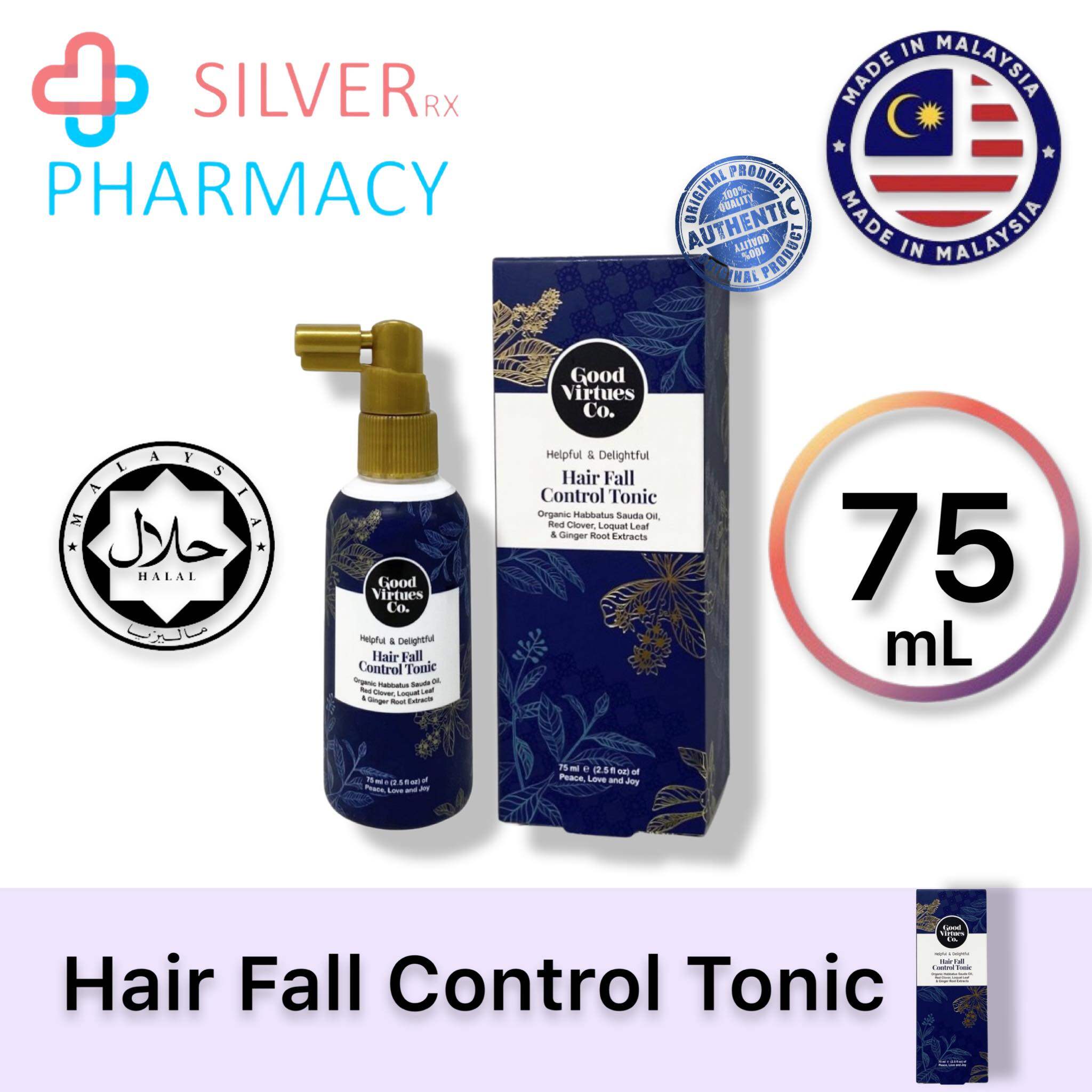 Good Virtues Co. Hair Fall Control Tonic 75ml [Single/ Twin]
