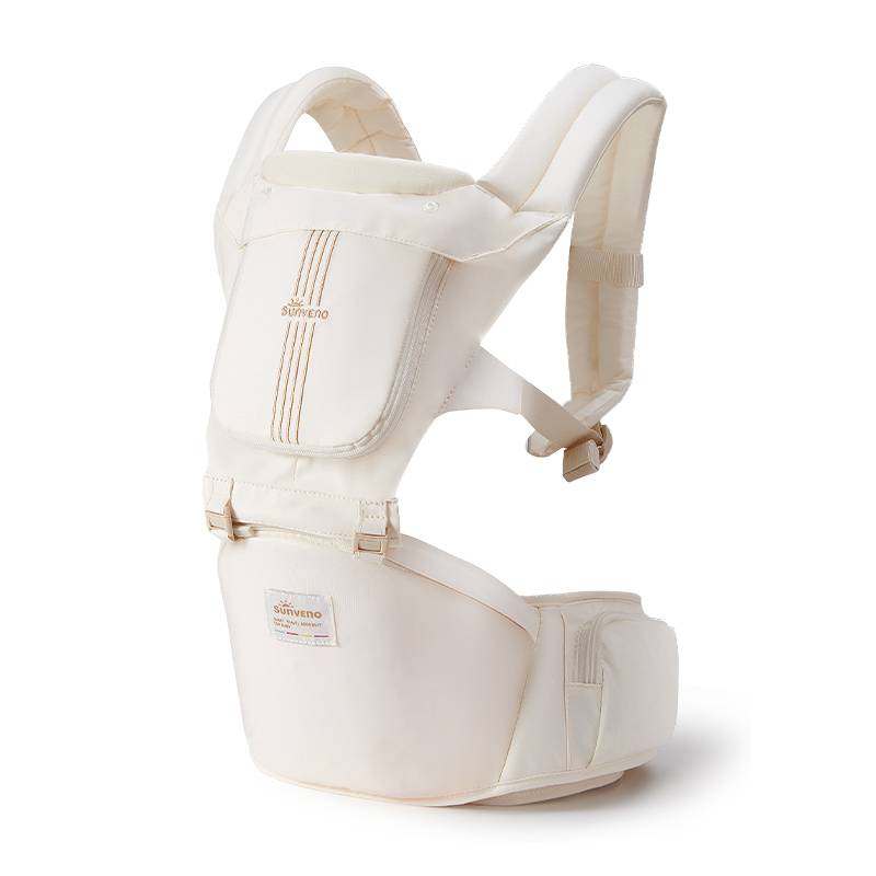 Sunveno Ergonomic Baby Carrier Infant Baby Hipseat Carrier Front Facing Ergonomic Kangaroo Baby Wrap Sling for Baby Travel 0-48M