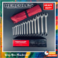 [CR-V Chromium-vanadium] 14pcs Hercules Spanner Set / Wrench from 8-24mm / Set Spanar Hercules - Heavy Duty
