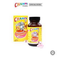 CHAMPS VITAMIN C - STRAWBERI TANPA GULA / VITAMIN C 100MG STRAWBERRY SUGAR FREE 100S