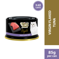 FANCY FEAST® Royale Virgin Flaked Tuna (48 x 85g Cans) | Adult Wet Cat Food/Makanan Basah Kucing Dewasa